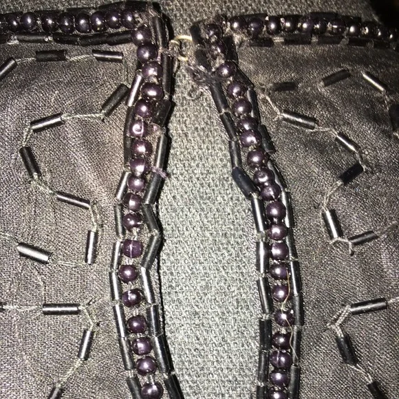 Vintage silk beaded sequin top by Stenay - Picture 6 of 9